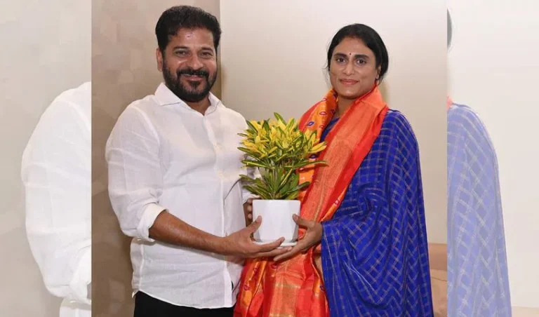 AP PCC Chief Sharmila Meets Telangana CM Revanth Reddy