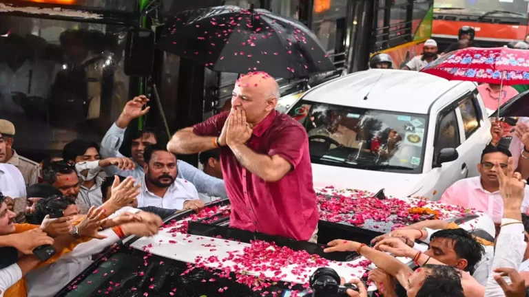 Manish Sisodia Steps out of Tihar Jail After 17 Months