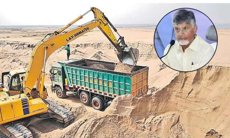 Chandrababu says `online sand Booking’ Facility soon