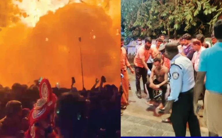 154 people Injured In Fireworks Accident At Temple Festival In Kerala