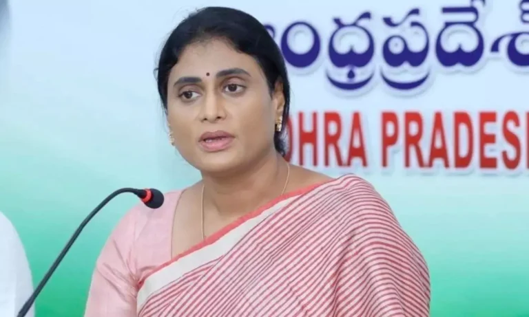 YS Sharmila Alleges Conspiracy To sell Visakhapatnam Steel To PM Modi’s Friends