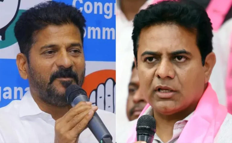 KTR Uses CBN’s Praise To Target Revanth Reddy