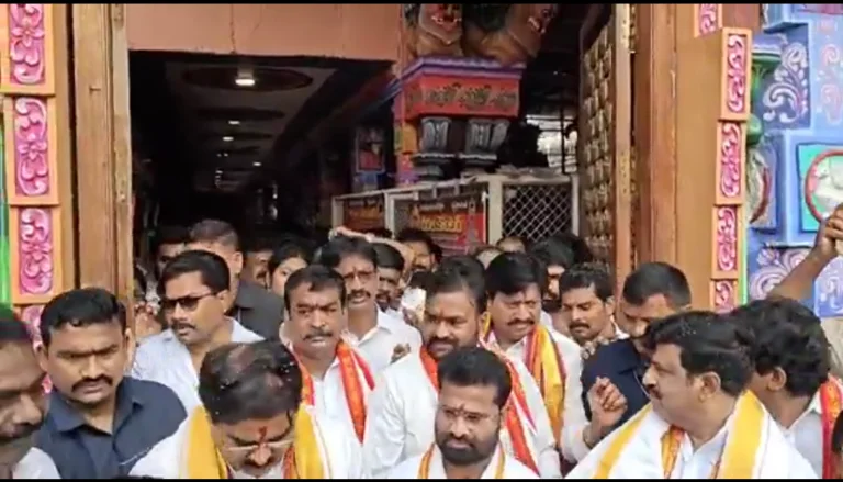 Jana Sena Leaders offer special pujas At Shasta Shanmukha Kshetras seeking Divine strength To Indian Armed forces