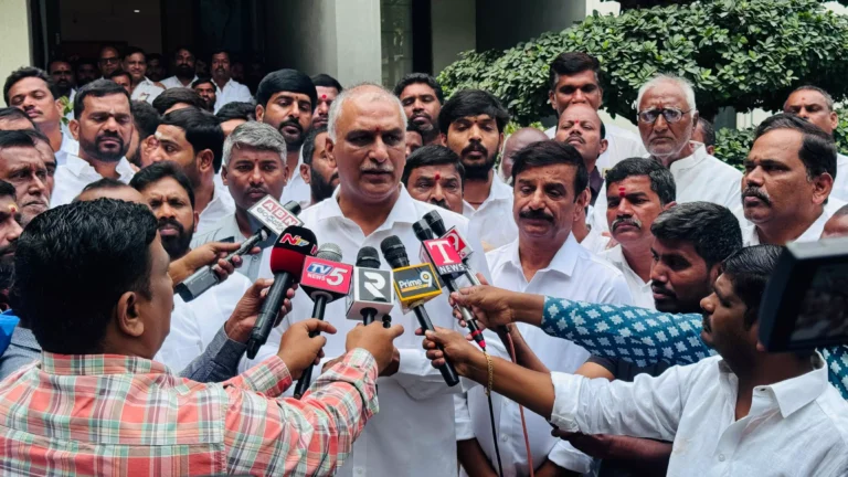 Harish Rao says Kaleshwaram Taken Up After Maharashra Denys Tummidihetti Barrage