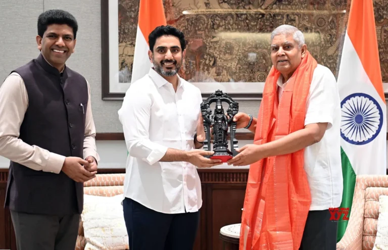 Nara Lokesh Met Vice President Dhankhar, Amit Shah In New Delhi