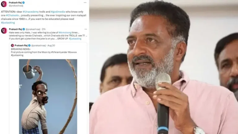 Prakash Raj’s ‘Just Asking’ Tweet Stirs Andhra Politics