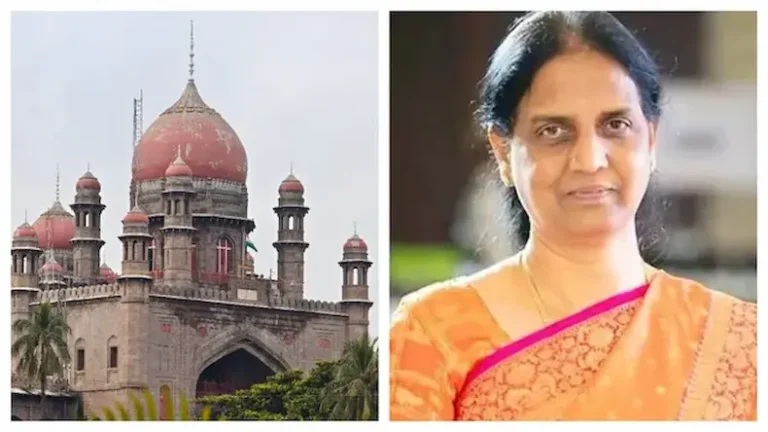 High Court Notice To Sabita Indra Reddy In Obulapuram Illegal Mining case