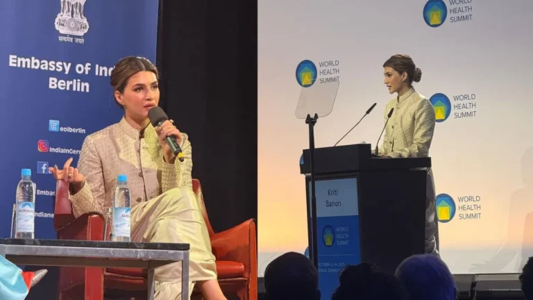 Kriti Sanon Becomes First Indian Voice at World Health Summit